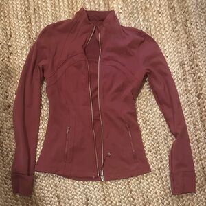 Women's Lululemon Burgundy Activewear Jacket